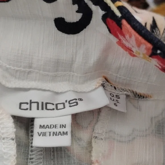 Chico's Orange and Black Ankle Cropped Pants & Cardigan - Picture 8 of 10